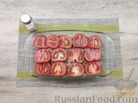 Фото приготовления рецепта: Запеканка из макарон с грибами, помидорами и сыром - шаг №12
