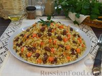 Фото приготовления рецепта: Рис с фаршем и консервированной фасолью - шаг №14