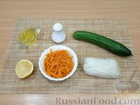 Фото приготовления рецепта: Салат с фунчозой, морковью по-корейски и огурцами - шаг №1