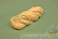 Фото приготовления рецепта: Чесночный хлеб с зеленью и сыром - шаг №12