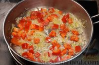 Фото приготовления рецепта: Булгур с грибами и овощами, на сковороде - шаг №4