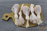 Фото приготовления рецепта: Куриные голени, фаршированные грибами (в духовке) - шаг №6