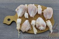 Фото приготовления рецепта: Куриные голени, фаршированные грибами (в духовке) - шаг №7