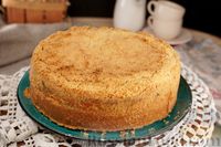 Фото приготовления рецепта: Насыпной пирог с маково-творожной начинкой - шаг №18