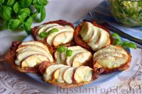 Фото приготовления рецепта: Свиные отбивные с яблоками и моцареллой (в духовке) - шаг №12