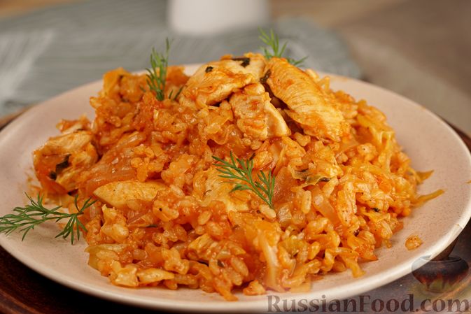 Капуста с рисом и фаршем - пошаговый рецепт с фото