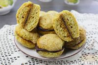 Фото приготовления рецепта: Печенье на кефире и растительном масле, с цедрой и шоколадом - шаг №16
