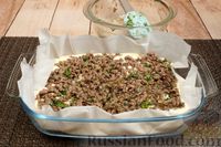 Фото приготовления рецепта: Заливной пирог на кефире, с мясным фаршем - шаг №12