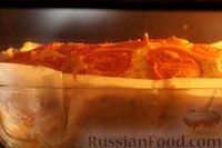 Фото приготовления рецепта: Заливной пирог на кефире, с мясным фаршем - шаг №15