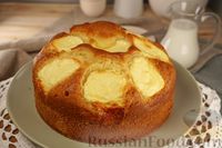 Фото приготовления рецепта: Сладкий пирог на кефире, с творожными шариками - шаг №12