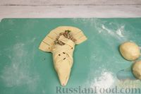 Фото приготовления рецепта: Бездрожжевые постные пирожки-плетёнки с рыбой и рисом - шаг №19