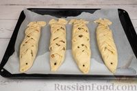 Фото приготовления рецепта: Бездрожжевые постные пирожки-плетёнки с рыбой и рисом - шаг №22
