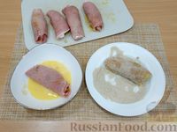Фото приготовления рецепта: Свиные рулетики с морковно-луковой начинкой - шаг №16