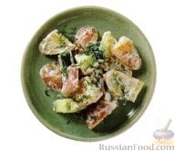 Рецепт Картофельный салат с огурцом и укропом