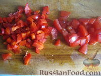 Фото приготовления рецепта: Салат "Пестренький" со свининой, овощами, сыром - шаг №3