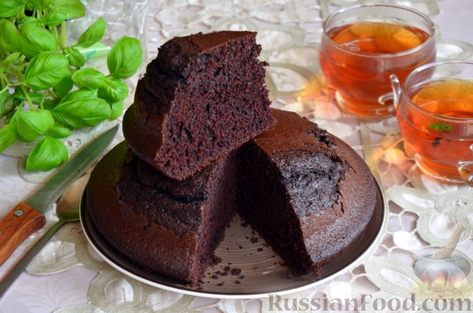 Шоколадный кекс в духовке: простой пошаговый рецепт с фото
