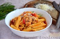 Фото приготовления рецепта: Макароны с фаршем и овощами в томатном соусе (на сковороде) - шаг №12