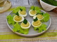 Фото приготовления рецепта: Яйца, фаршированные шпротным паштетом - шаг №13