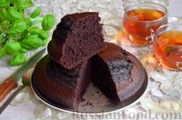 Фото к рецепту: Шоколадный пирог с кофе и ромом