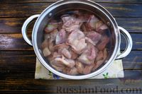 Фото приготовления рецепта: Паштет из куриных желудков, с овощами и грибами - шаг №3