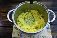 Фото приготовления рецепта: Ленивые вареники с картофелем и грибами - шаг №7