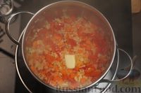 Фото приготовления рецепта: Овощной суп с молодой капустой, сладким перцем и сельдереем - шаг №9