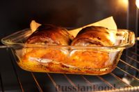 Фото приготовления рецепта: Запечённые рулетики из скумбрии с морковью, сыром и аджикой - шаг №14