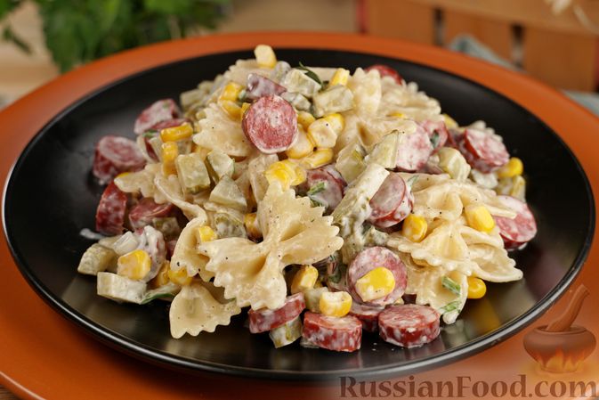 Салат с макаронами (26 рецептов вкусных салатов с макаронами) — Самый Смак
