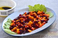 Фото приготовления рецепта: Салат из запечённых овощей с фетой и грецкими орехами - шаг №6