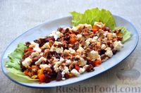 Фото приготовления рецепта: Салат из запечённых овощей с фетой и грецкими орехами - шаг №8