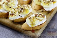 Фото к рецепту: Бутерброды с творожным сыром и бананом