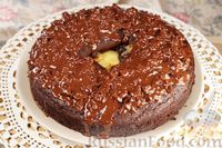 Фото приготовления рецепта: Шоколадный торт-пирог "Вулкан" - шаг №23