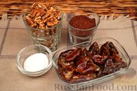 Фото приготовления рецепта: Конфеты из фиников, орехов, какао и кокосовой стружки - шаг №1