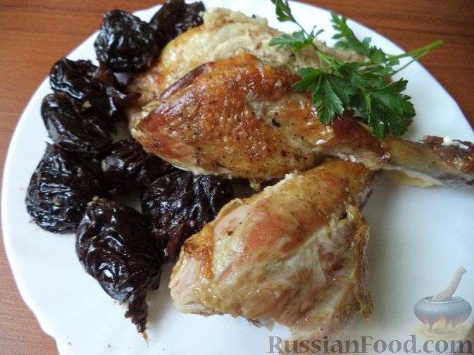 Утка с черносливом и чумизой, пошаговый рецепт на ккал, фото, ингредиенты - golkka