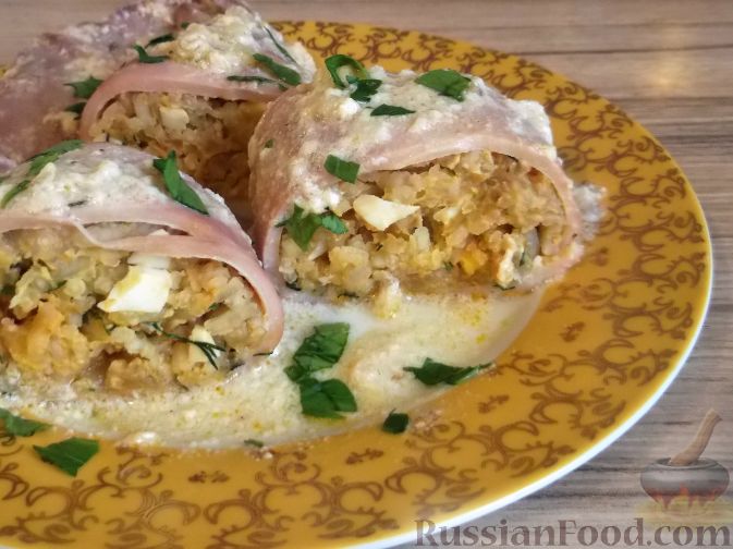 Кальмар, фаршированный рисом и яйцом в духовке – пошаговый рецепт приготовления с фото