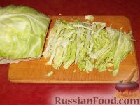 Фото приготовления рецепта: Салат из свежей капусты с огурцами - шаг №2