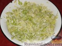 Фото приготовления рецепта: Салат из свежей капусты с огурцами - шаг №4