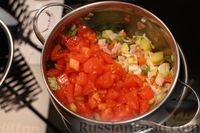 Фото приготовления рецепта: Суп минестроне с фасолью, вермишелью и беконом - шаг №11