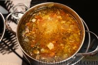 Фото приготовления рецепта: Суп минестроне с фасолью, вермишелью и беконом - шаг №15