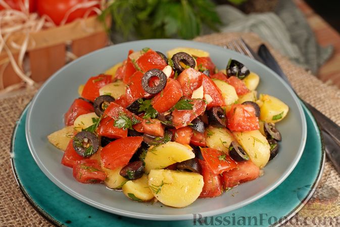 Салат с маслинами и помидорами - пошаговый рецепт с фото на irhidey.ru
