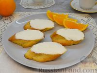 Фото к рецепту: Апельсиновые гренки с творожным сыром