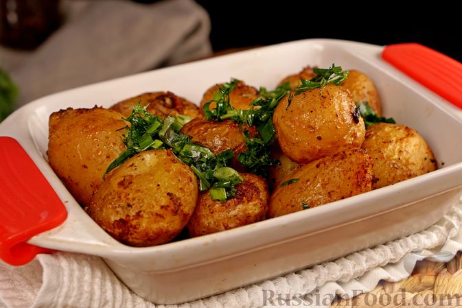 Картофель со специями, запеченный в рукаве – пошаговый рецепт приготовления с фото
