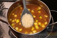 Фото приготовления рецепта: Суп c цукини, рисом и сливками - шаг №9