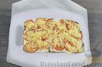 Фото приготовления рецепта: Рулет из кабачков с помидорами и сыром - шаг №15