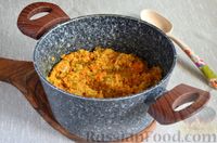 Фото приготовления рецепта: Кускус с овощами и соевым соусом - шаг №9