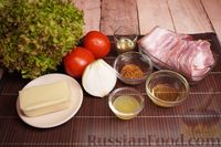 Фото приготовления рецепта: Салат с помидорами, беконом и моцареллой - шаг №1
