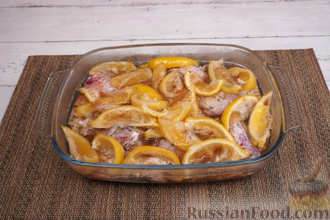 Рецепт: куриные крылышки, запеченные в лимонном сиропе | Домашняя кухня