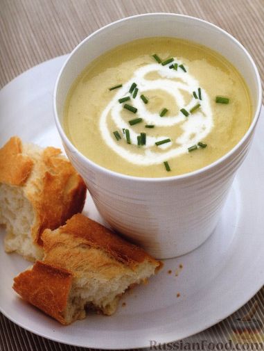 Рецепт Картофельный суп-пюре с луком