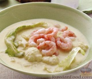 Рецепт Сливочный суп с цветной капустой