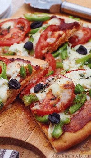 Рецепт Быстрая овощная пицца
